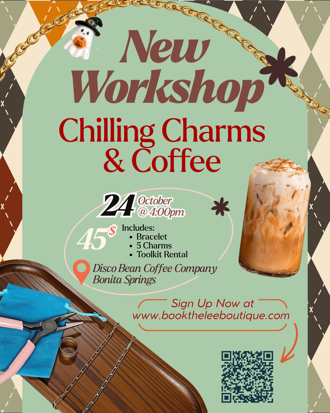 Chilling Charms & Coffee workshop photo